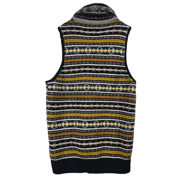 Le 31 Simons Nordic Folk tribal knit wool cardigan - Picture 2 of 10